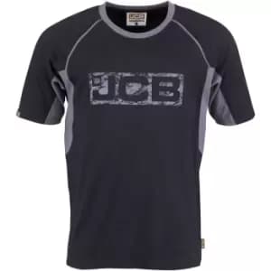 Image of JCB Trade Work T-Shirt Black & Grey - XX-Large