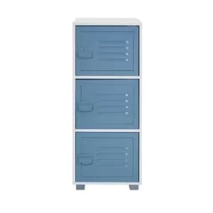 Image of 3 Door Cabinet with Metal Doors