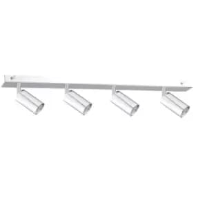 Image of Eye Ceiling Spotlight Bar Silver, 60cm, 4x GU10