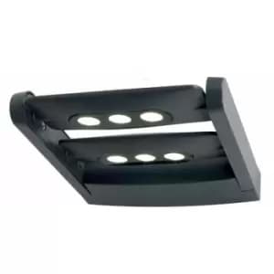 Image of Loops - Outdoor IP65 6 Bulb Wall Light Graphite LED 18W