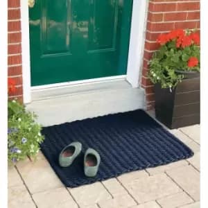 Image of Esselle Didsbury 55X100Cm Navy Braided Polypropelyne Mat
