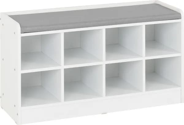 Image of Seconique Portland White Shoe Bench