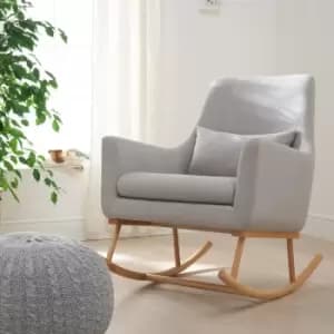 Image of Tutti Bambini Oscar Rocking Chair & Pouffe Set - Pebble Grey