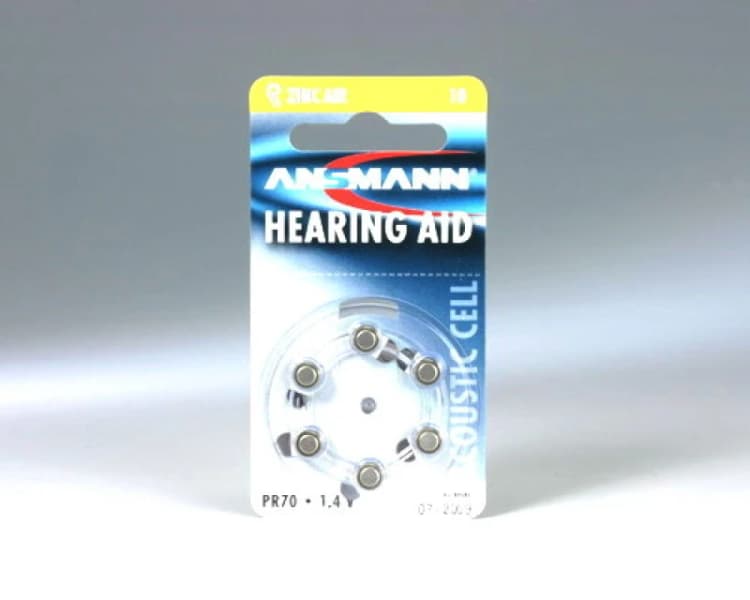Image of Ansmann Blister 6 X Zinc - Air battery. PR 10 Single-use battery