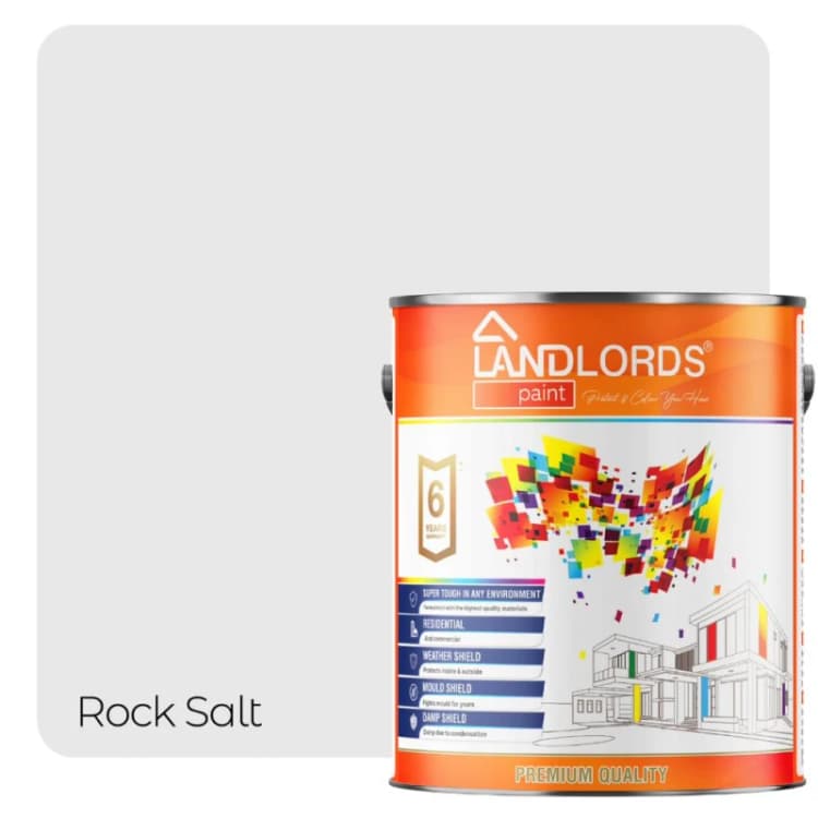 Image of LANDLORDS PAINT Kitchen & Bathroom Paint - 10L in Rock Salt Rock Salt Unisex 10L