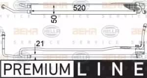 Image of x1 Behr Heat Exchanger 8MO376755-481 Genuine replacement part for Car Made in DE