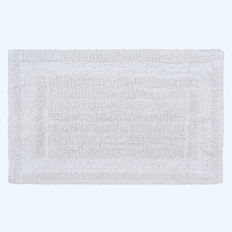 Image of Homescapes Luxury Reversible Extra Large Bath Mat - White