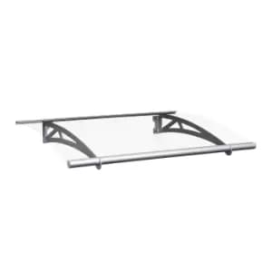 Image of Outsunny Polycarbonate Door Canopy - Clear