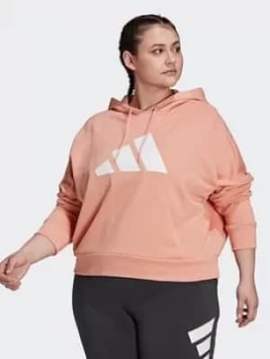 Image of adidas Sportswear Future Icons Hoodie (plus Size), Black, Size 1X, Women