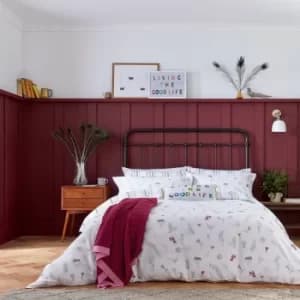 Image of Joules The Country Estate Raspberry Throw Raspberry (Pink)