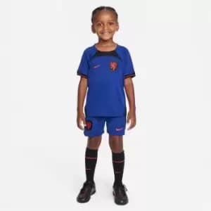 Image of Nike 2022/23 Away Little Kids Soccer Kit - Blue