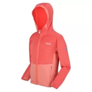 Image of Regatta Junior Highton Full Zip Fleece - NeonPch/FusC