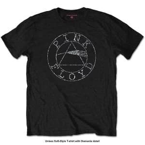 Image of Pink Floyd - Circle Logo Mens Large T-Shirt - Black