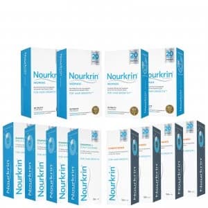 Image of Nourkrin Woman Hair Growth Supplements 12 Month Bundle with Shampoo and Conditioner x4