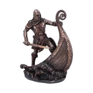 Image of Bronzed Halvor Viking Figurine