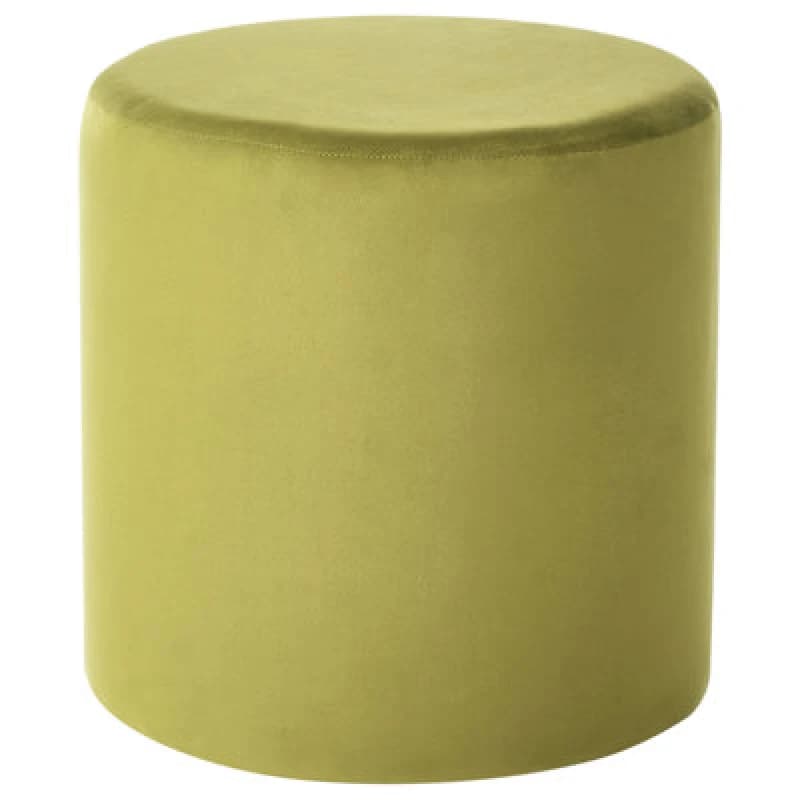 Image of Beliani Pouffe Lovett Velvet Olive Green