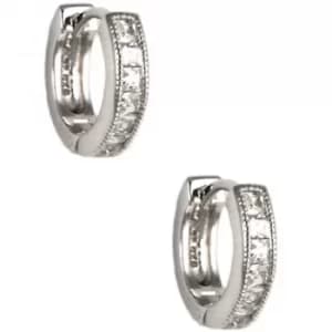 Image of Ladies Judith Jack PVD Silver Plated Earrings