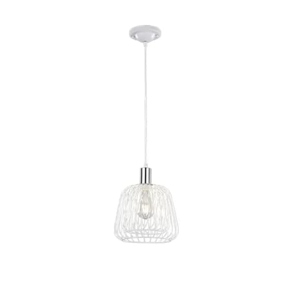 Image of Sanna Vintage Wire Frame Pendant Ceiling Light White