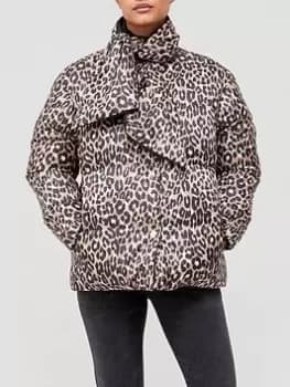 Image of Kate Spade New York Leopard Padded Jacket - Animal