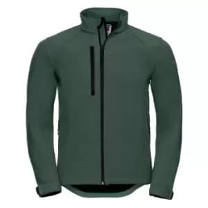 Image of Russell Mens Water Resistant & Windproof Softshell Jacket (XS) (Bottle Green)