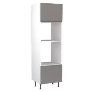 Image of KitchenKIT J-Pull 60cm Oven and Microwave Unit - Gloss Dust Grey
