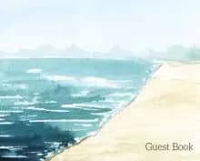 Image of Beach Landscape Guest Book to sign