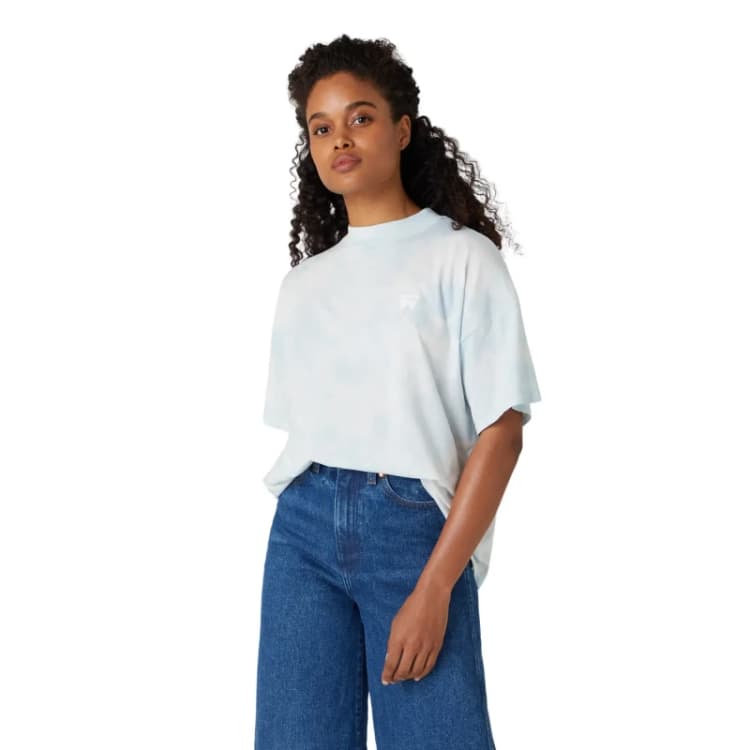 Image of Wrangler Womens crew neck T-Shirt Wrangler Bleu Female XS