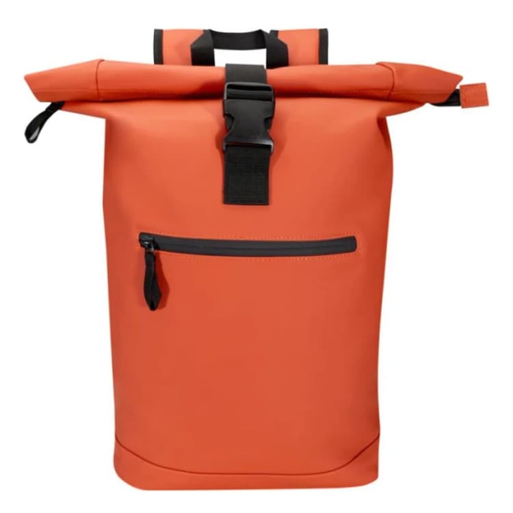 Image of Floso Mens Resi Plus Roll Top 18L Backpack in Red Red Male