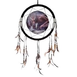 Image of Lisa Parker Alliance Dragon and Wolf Dreamcatcher 16cm