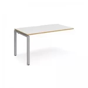 Image of Adapt add on unit single 1400mm x 800mm - silver frame and white top