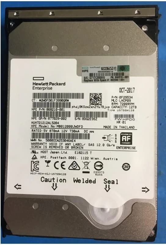 Image of HPE DRV HDD 12 7.2K LFF