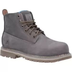 Image of Amblers Safety Womens AS105 Mimi Leather Safety Boots (6 UK) (Grey) - Grey