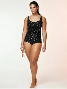 Image of Evans Spot Highwaisted Brief - Black/White