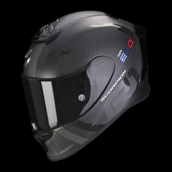 Image of Scorpion Exo-R1 Evo Carbon Air Mg Matt Black-Dark Silver Full Face Helmet Size 2XL