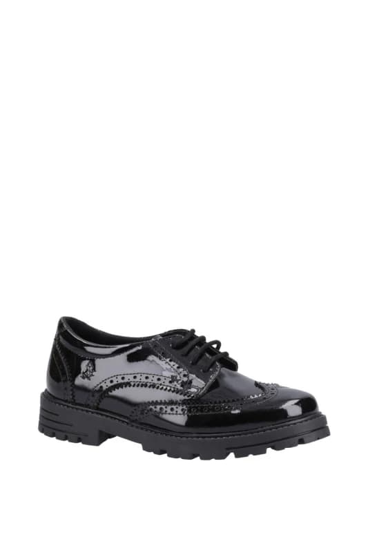 Image of Hush Puppies Womens Maxine Patent Senior Shoe in Black Size: 3 Black Female 3