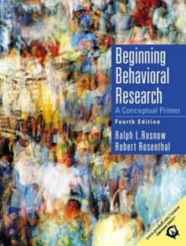 Image of Beginning Behavioral Research by Ralph L. Rosnow Paperback