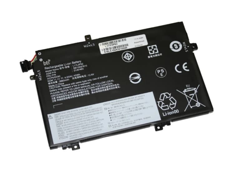 Image of BTI BTI Replacement 3 cell battery for Lenovo ThinkPad L480 L490 L580 L590 L15 replacing OEM part numbers 01AV466 01AV463 01AV464 01AV465 L17C3P52 L17