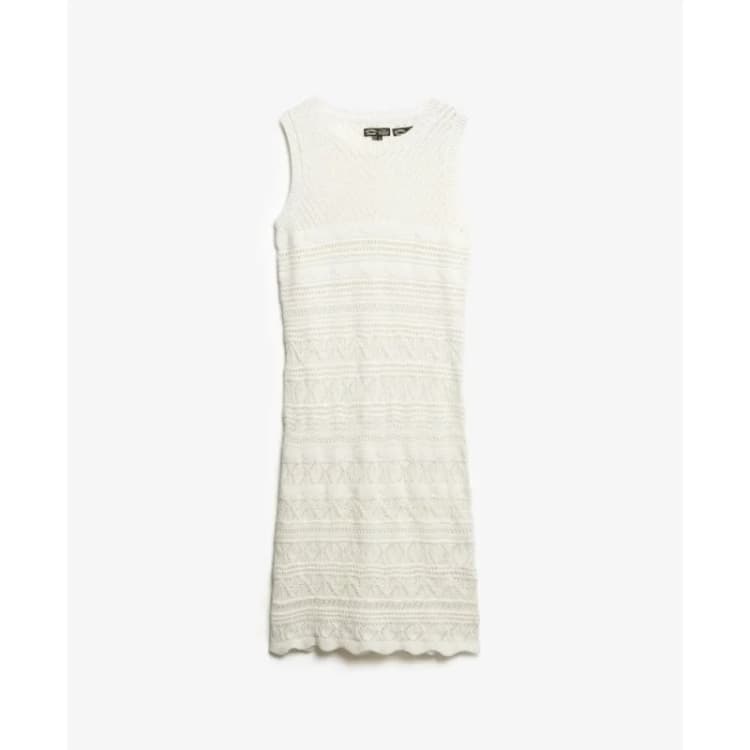 Image of Superdry Short crochet dress For Her Superdry Blanc Female M