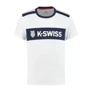 Image of 104219-109 HERITAGE SPORT LOGO TEE White / NAVY - XS