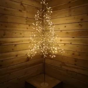 Image of Snowtime 180cm Champagne Gold Firework Tree 480 Warm White LEDs