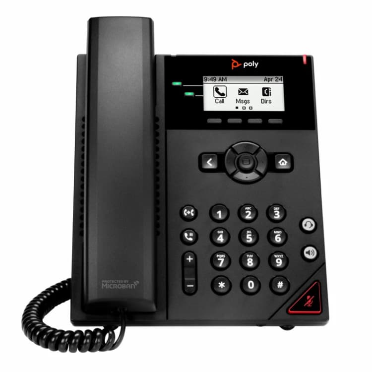Image of Poly Poly VVX 150 2-Line IP Phone and PoE-enabled 911N0AA