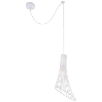 Image of Maytoni Lighting - Ginger And Fred Cage Ceiling Pendant Lamp White, 1 Light, E14