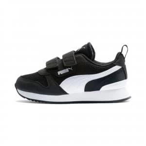 Image of PUMA R78 Kids Trainers, Black/White Size 1 Shoes