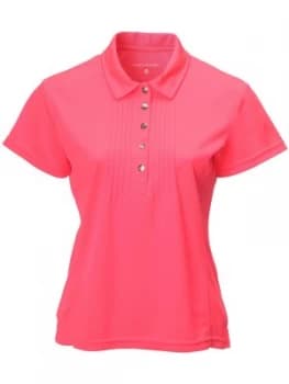 Image of Swing Out Sister Mariah Pique Cap Sleeve Shirt Pink