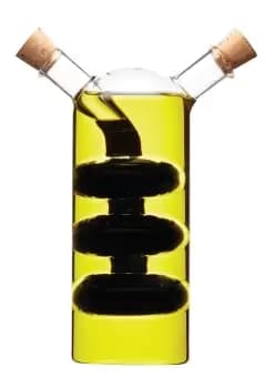 Image of Italian Glass Dual Oil & Vinegar Cruet Bottle