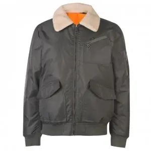 Image of Lee Jeans Lee Flight Bomber Jacket - Grey Green