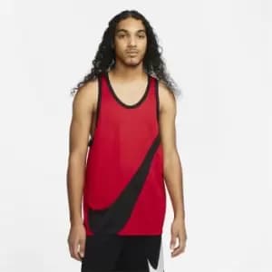 Image of Nike Dri-Fit Crossover Jersey, University Red/Black, Male, Basketball Jerseys, DH7132-657