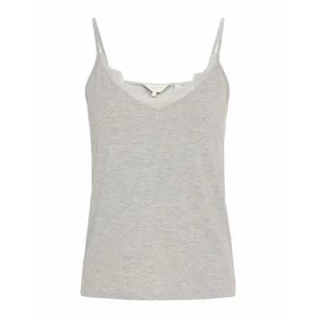 Image of Ted Baker Paygee Lace Detail Cami - GREY-MARL