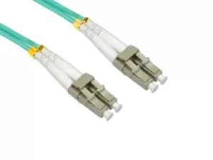 Image of Cables Direct LC/LC, 5m fibre optic cable OM4 Blue