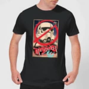 Image of Star Wars Rebels Poster Mens T-Shirt - Black